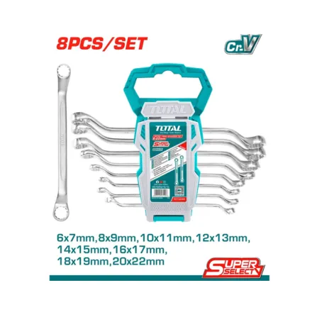 JUEGO DE 8 LLAVES ACODADAS DE LA 6-22MM               6X7-8X9-10X11-12X13-14X15-16X17-18X19-20X22MM