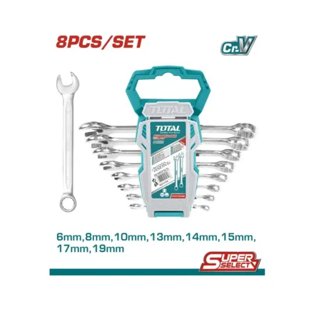 JUEGO 8 LLAVES MIXTAS  DE LA 6-19MM