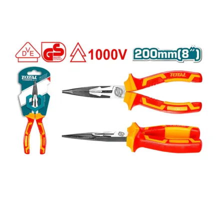 PINZA DE PUNTA RECTA 8" AISLADOS 1000V