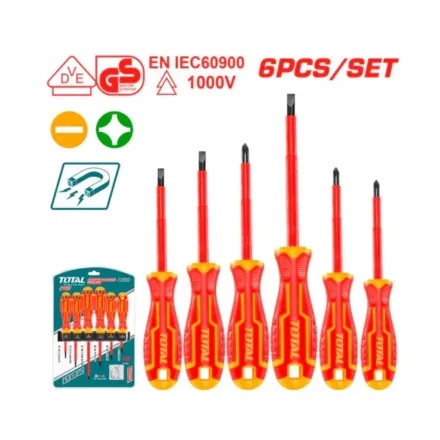 JUEGO 6 DESTORNILLADOR AISLADOS SL Y PH