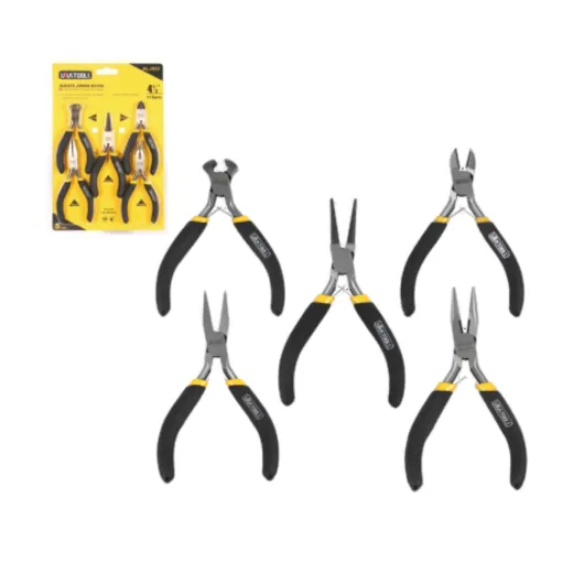 JUEGO DE 5 ALICATES MINI 4.5”