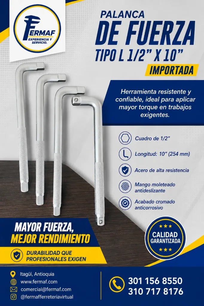 PALANCA DE FUERZA TIPO L