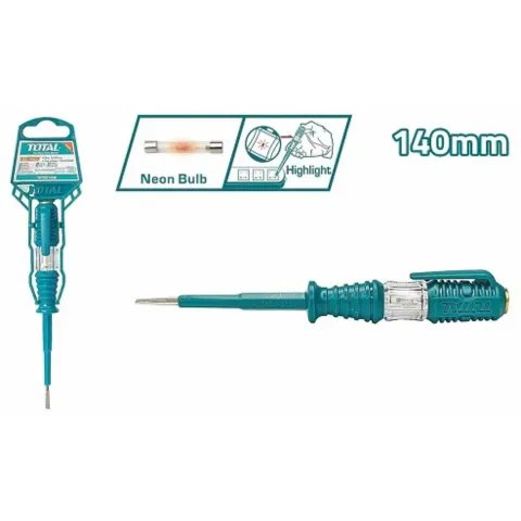 PROVADOR DE VOLTAJE TIPO DESTORNILLADORA 100-500V AC  140MM