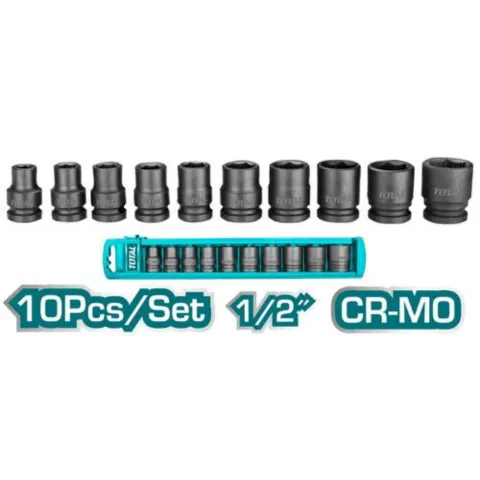 JUEGO 14 COPAS DE IMPACTO CORTO 1/2  10-24MM CR-MOLIDENO