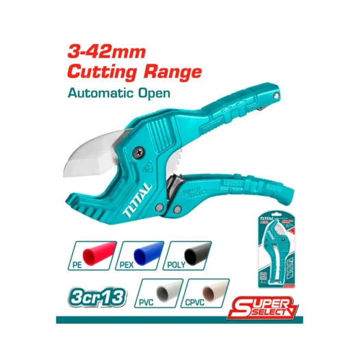 PINZA CORTA TUBO PVC DIAMETRO 3-42MM